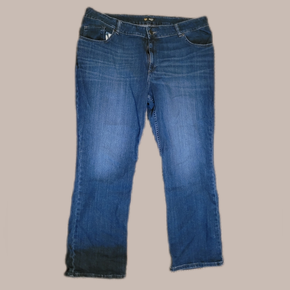 Plus Size Lee Bootcut Midrise Regular Fit Medium Wash Jeans